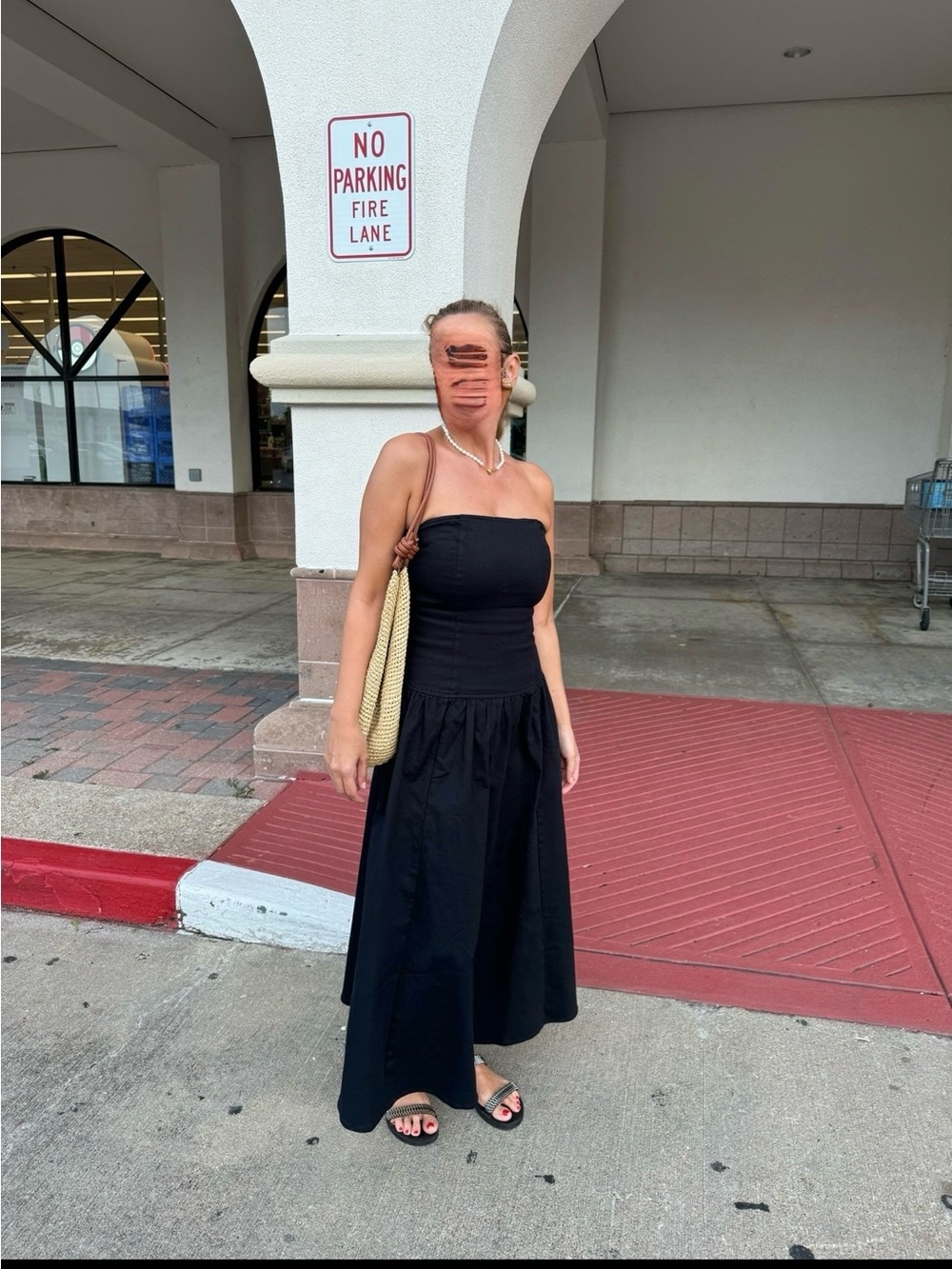 Strapless Black Maxi denim Dress – Classic Summer Style